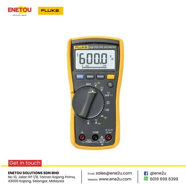 Ene2u.com | Fluke 115 Field Technicians Digital Multimeter